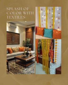 Splash of Color with Textiles
