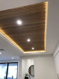 Wooden Panel False Ceiling