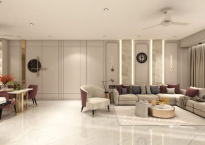 3D Living Room Designs